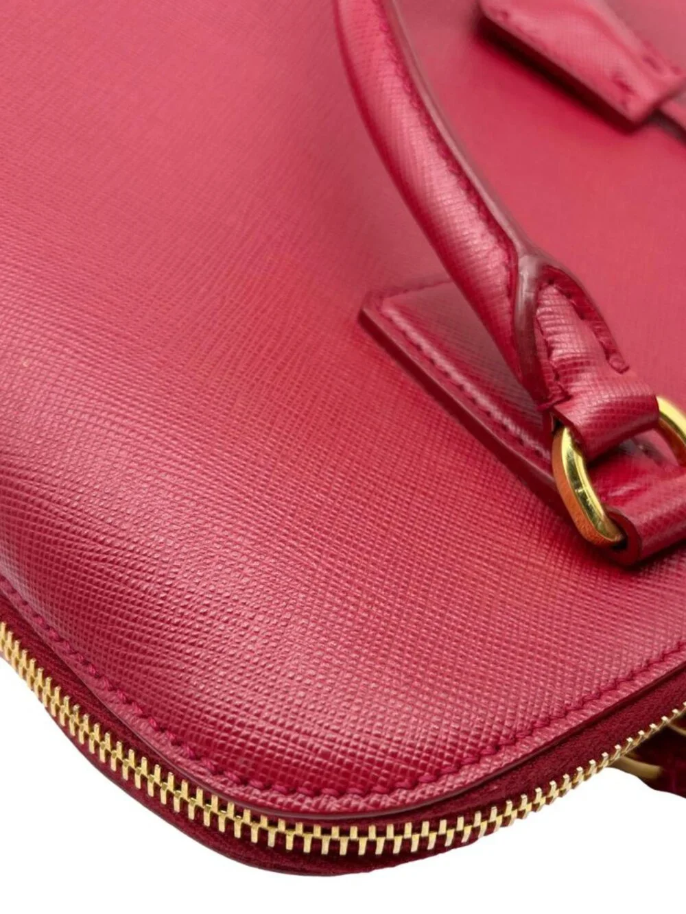 Prada Promenade Medium Saffiano Lux Leather Shoulder Bag Red
